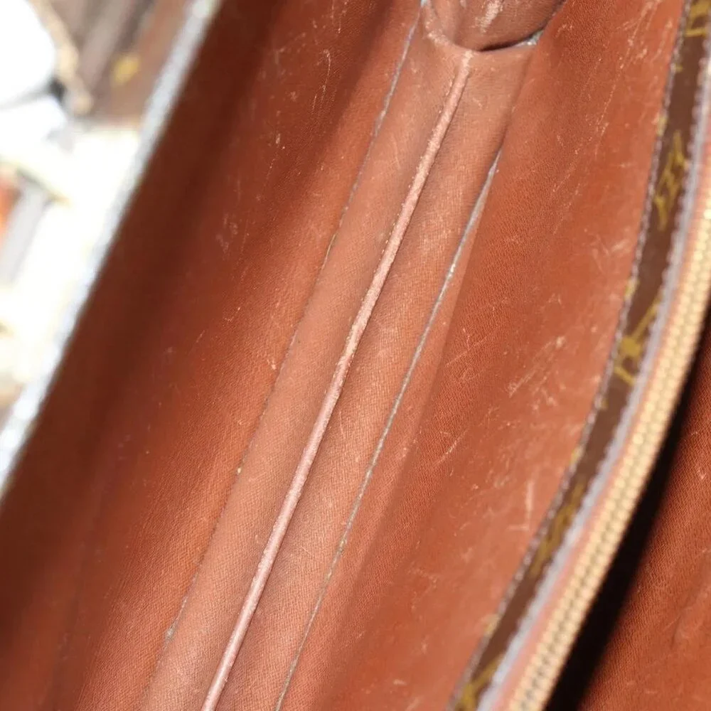 LOUIS VUITTON Monogram Serviette Fermoir Business Bag